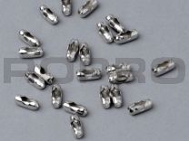 Ball chain connectors 2,4 mm nickel-plated