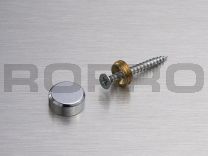 Monoplex ø 12 flat cap chroom
