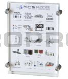 Luxury A4 plexiglass display with standoffs