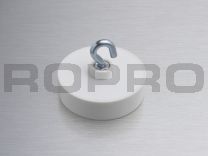 Round magnethook plastic white 6 kg