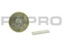 Magnetic block 20x5mm, thickness 1,5mm, grade N35