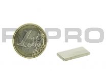 Magnetic block 20x10 mm, thickness: 2 mm, grade N35