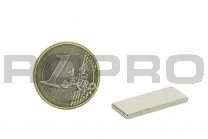 Magnetic block 25x10mm, thickness 2mm, grade N35