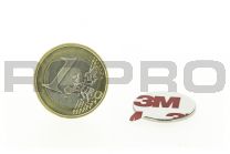 Self-adhesive magneticdisc 20mm diameter, 1mm thick, N35