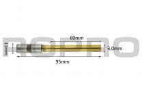 Paper drillbits titanium coating 8mm x 60mm