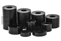 Polyethylene spacer black 20x20x10,5mm