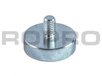 Pot magnet 20x6mm with M6x9mm, 12KG
