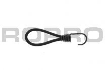 Qfix Bungee loop with hook Basic black 6x150 mm