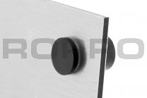 Standoffs aluminium black 15x15 with left-hand-thread