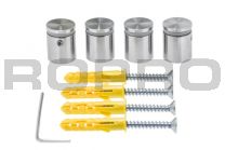 Standoffs Quattrofix SS 316 15x15 allenscrew
