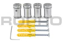 Standoffs Quattrofix SS 304 15x19 with allen screw