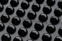 Bumperstops 19mm Hemispherical 9,5mm high black 90pcs