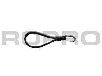 Qfix Bungee loop with hook SH black 8x300 mm