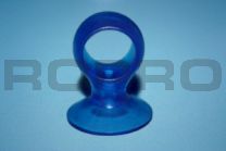 Zuignap 30mm met ring 16mm blauw