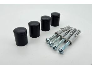 Kunststoff abstandhalters 15x15 Schwarz Acrylfix