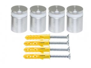 Edelstahl Abstandhalters 304 mit Kragen 15x15 linksgewinde