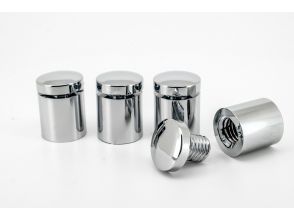Kunststoff abstandhalters 15x15 chrom Acrylfix