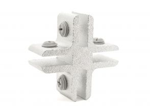 Aluminium plaatverbinder 4-weg