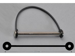 Handvat voor boekschroef 95 mm, zwart