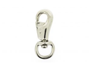Bullsnap 25mm ronde oog vernikkeld