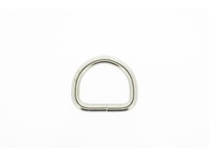 D-Ring 25x4,5mm vernikkeld