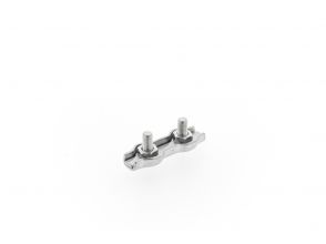 Wire rope clamp Duplex 2mm galvanized