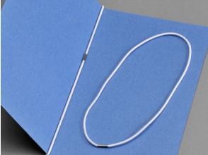 Elastic cord closed with metal clip to a ring, length 410