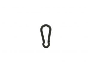 Carabiner 40x4mm black galvanized