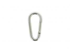 Karabiner eiförmig 60x6mm Edelstahl 316