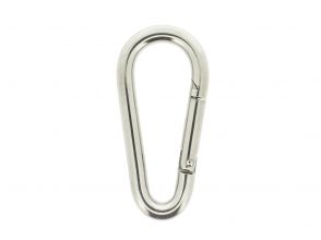 Karabiner eiförmig 80x8mm Edelstahl 316