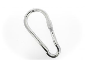 Carabiner screw closure 180x14mm galvanized