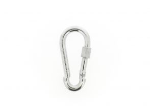 Carabiner screw closure 90x9mm galvanized