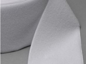 klittenband,LUS om te naaien, 110 mm x 25 mtr wit