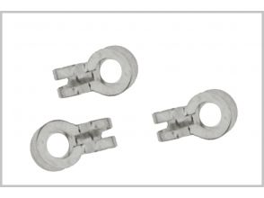 Oeillets nickelé brillant pour chaînette boule métal
