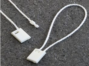 Cords with box, 120 mm long, blanc