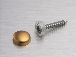 Snap Cap capuchon en plastique 13mm or satiné