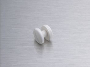 Boekschroef kunststof wit 5 x 6 mm
