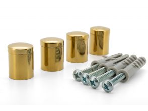 Kunststoff abstandhalters 15x15 gold Acrylfix