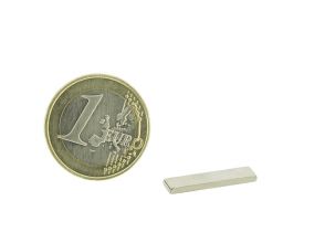 Magnetic block 20x5mm, thickness 1,5mm, grade N35