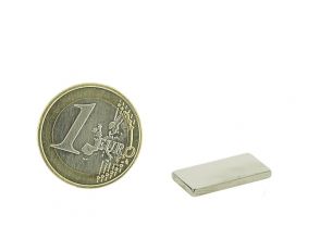 Magnetic block 20x10 mm, thickness: 2 mm, grade N35