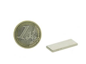 Magnetic block 25x10mm, thickness 2mm, grade N35