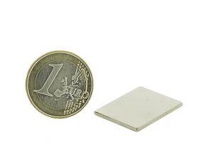 Magnetic block 25x19mm, thickness 1,5mm, grade N35