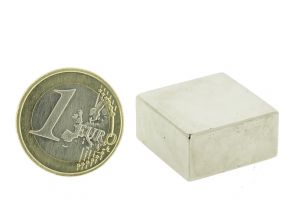 Magnetic block 25,4x25,4mm, thickness 12,7mm, grade N40