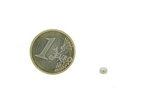 Magnetic disc 4mm diameter, thickness 2mm, N45