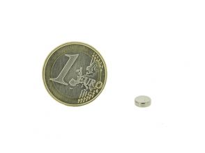 Magnetic disc 6mm diameter, thickness 2mm, N35