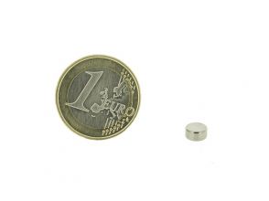 Magnetic disc 6mm diameter, thickness 3mm, N45