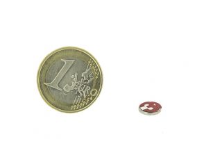 Self-adhesive magneticdisc 8mm diameter, 1mm thick, N45