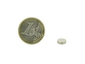 Magnetic disc 8mm diameter, thickness 2mm, N45