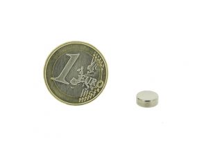 Magnetic disc 8mm diameter, thickness 3mm, N35