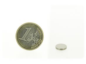 Magnetic disc 9,5mm diameter, thickness 1,5mm, N35